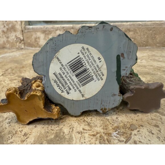 Whimsical Tree-Themed Figurine Set of 3 Featuring Reading Tree Tree Stump Candle - Picture 10 of 10